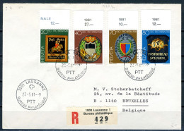 Suisse  N ° 1128/31 Sur Lettre  Pro Patria - Cartas & Documentos