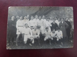 Carte Photo Aveyron, Rodez, équipe De Rugby, 1920. - Sports