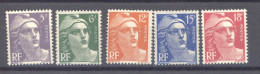 France  :  Yv  883-87  ** - 1945-54 Marianne Of Gandon