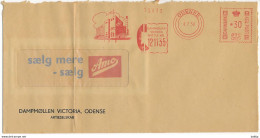 EMA Meter Slogan Cover Hasler / Dampmøllen Victoria, Flour, Cereal, Food - 4 July 1958 Odense - Covers & Documents