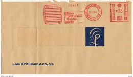 EMA Meter Slogan Cover Hasler / Louis Poulsen, Xpelair, Ventilation, Design - 28 September 1964 København 3 - Storia Postale