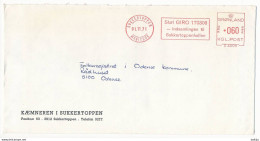 EMA Meter Slogan Cover Francotyp / Kæmnerkontoret - 1 November 1971 Sukkertoppen, Manitsok - Freistempel - Cartas & Documentos