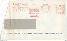 EMA Meter Slogan Cover Hasler / Paramix, Hygromycin B, Latello, Farming - 31 January 1964 København NV - Briefe U. Dokumente