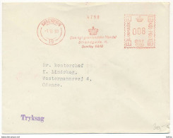 EMA Meter Slogan Printed Matter Cover Portos / Royal Greenland Trade - 1 October 1953 København 19 - Freistempel - Brieven En Documenten