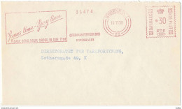 EMA Meter Slogan Cover Hasler / Ostermann Petersen Bros - 10 November 1958 København 22 - Storia Postale