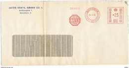 EMA Meter Slogan Cover Hasler / Bates Paper Sack - 28 August 1956 København 11 - Covers & Documents