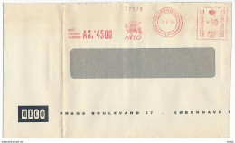 EMA Meter Slogan Cover Hasler / Meco, Bull With Wings - 11 February 1958 København 17 - Storia Postale