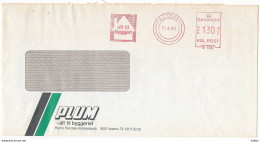 EMA Meter Slogan Cover Hasler / Plum - 11 August 1980 Assens - Cartas & Documentos