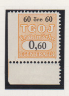 Zweden Spoorwegzegel Cat Svenska Järnvägsfraktmärken; Lijn T.G.O.J. Trafikförvaltningen Grängesberg-OxelösundsJärnväg 62 - Autres & Non Classés
