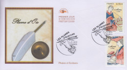 Enveloppe   FDC   1er   Jour    FRANCE    Les  Plumes  Et   Ecritures    2016 - 2010-2019