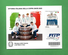 ITALIA **-2024 -  VITTORIA ITALIANA Della COPPA DAVIS 2023 -  A Zona1 € 3,60.   FOGLIETTO MNH**. - Blocks & Kleinbögen