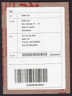 Netherlands: Parcel Fragment (cut-out), 2024, Label Private Postal Service DHL (minor Damage) - Cartas & Documentos