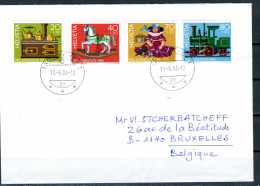 Suisse   N° 1189/92 Sur Lettre   Jouets Anciens - Cartas & Documentos