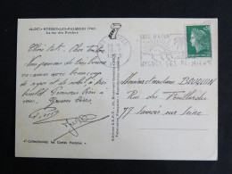 HYERES - VAR - FLAMME SUR MARIANNE CHEFFER - LA RUE DES PORCHES - Mechanical Postmarks (Advertisement)