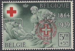 BELGIQUE - 1941 - MNH/***- LUXE - CROIX ROUGE ROODE KRUIS - COB 582BA - Lot 26021 - Ungebraucht