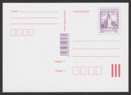 2000 Ungarn Hungary Hongrie - Entier Postal - Ganzsache - Postal Stationery Church Cathedral VÖRÖSBERÉNY POSTCARD 20 Ft - Postal Stationery