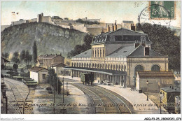 AGQP3-0200-25 - BESANCON - La Gare De La Mouillère Et La Citadelle - Vue Prise De La Passerelle - Besancon