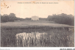 AGQP9-0744-92 - Chateau De SCEAUX - Vue Prise Du Bassin Des Quatres Statues  - Sceaux