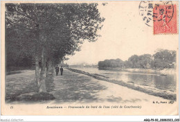 AGQP9-0680-92 - ASNIERES - Promenade Du Bord De L'eau - Cote De Courbevoie  - Asnieres Sur Seine
