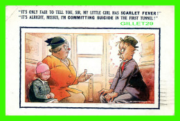 HUMOUR, COMIC - IT'S ONLY FAIR TO TEL YOU, SIR, SCARLET FEVER ! -  TRAVEL IN 1939 - BAMFORTH CO - No 49B - - Humor
