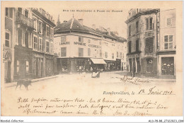 ALDP8-88-0748 - RAMBERVILLERS - Rue Des Marchands Et Place Du Marché - Rambervillers