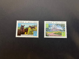 11-5-2024 (stamp) New / Unused - New Hebrides / Nouvelle Hébrides - Horse & Beach (2 Values) - Vanuatu (1980-...)