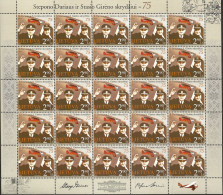 Lithuania Lietuva Litauen 2008 Aviators Steponas Darius And Stasys Girénas  Mi 980 In Sheet With 25 Stamps MNH(**) - Litauen