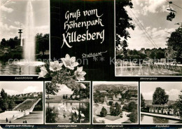 72952499 Stuttgart Hoehenpark Killesberg Fontaene Aussichtsturm Wasserspiele Kle - Stuttgart