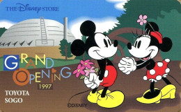 Télécarte Du Japon Disney.  Japan Phonecard Disney.  "Mickey & Minnie  -  Grand Opening 1997".   (NEUVE - UNUSED). - Disney