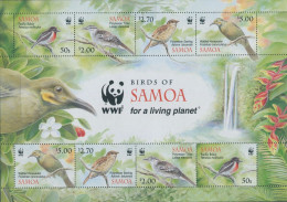 Samoa 2009 SG1223 Birds WWF MS MNH - Samoa (Staat)