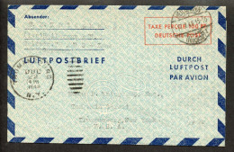 Bizone Flugpost-Zulassungsmarke, 1948, LF 1 II, Brief - Other & Unclassified