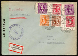 Amerik.+Brit. Zone (Bizone), 1946, 5, 6, 7(2), 8(2), Brief - Sonstige & Ohne Zuordnung