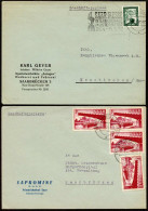 Saar, 1952, 321 (4) - 280 EF, Brief - Altri & Non Classificati