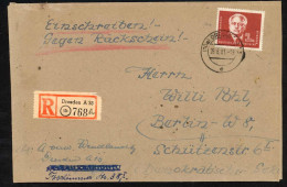 DDR, 1951, 254 EF, Brief - Autres & Non Classés