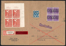 Amerik.+Brit. Zone (Bizone), 1948, 961(4), 37 I(4) + 43 II, Brief - Sonstige & Ohne Zuordnung