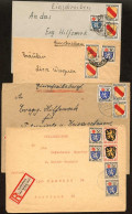 Saar, 1946, FZ 9 + 10(2) - 6(2) + 7(4), Brief - Otros & Sin Clasificación