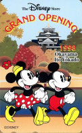Télécarte Du Japon Disney.  Japan Phonecard Disney.  "Mickey & Minnie  -  Grand Opening 1998".   (NEUVE - UNUSED). - Disney