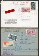 Saar, 1954, 283+286 - 283+286, Brief - Altri & Non Classificati