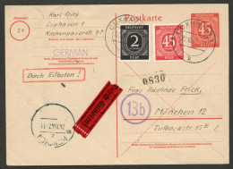 Gemeinschaftsausgaben, 1947, P 955 + 912,931, Brief - Sonstige & Ohne Zuordnung