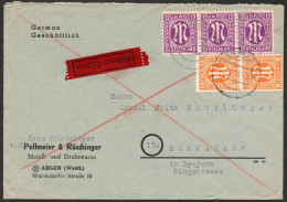 Amerik.+Brit. Zone (Bizone), 1946, 5 (2) + 7 (3), Brief - Otros & Sin Clasificación