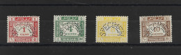 Malaiische Staaten Terengganu, 1937, P 1-4 Spec., Ungebraucht - Otros - Asia
