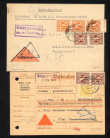 Amerik.+Brit. Zone (Bizone), 1946, 5 (3) + 6 (2), 4 + 6(2), Brief - Otros & Sin Clasificación