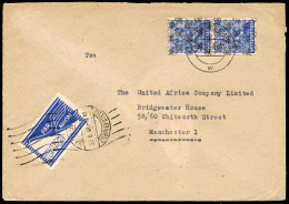 Bizone Flugpost-Zulassungsmarke, 1948, 48 II (2) + FZ 1, Brief - Altri & Non Classificati