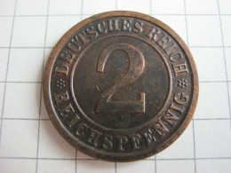 Germany 2 Reichspfennig 1936 D - 2 Renten- & 2 Reichspfennig