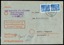 Berlin, 1958, 152 EF, 149(2), Brief - Autres & Non Classés