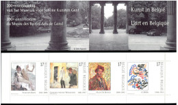 Boekje/carnet B30 - Kunst In België - Peinture, Rops, Woestijne, De Boeck, Cobra  / ** MNH 1998 - 1953-2006 Modern [B]