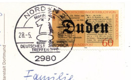 SCHACH / CHESS - Sonderstempel Deutsches Fernschach Treffen, Norddeich 1980 - Echecs