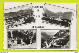 01 Souvenir De GEX LA FAUCILLE N°5300 Multivues De 1955 édition Spéciale Laurac Fils - Gex