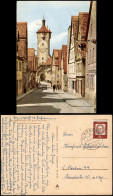 Rothenburg Ob Der Tauber Klingengasse Und Klingentorturm, Altes Auto 1964 - Rothenburg O. D. Tauber