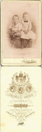 Kinder Foto Fotokunst Atelier-Photo Fotograf Krink (Chrudim) 1888 Privatfoto CdV - Abbildungen